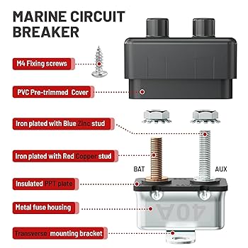 Amazon.com: RED WOLF (40A 4PCS) DC 6V-50V Automatic Reset